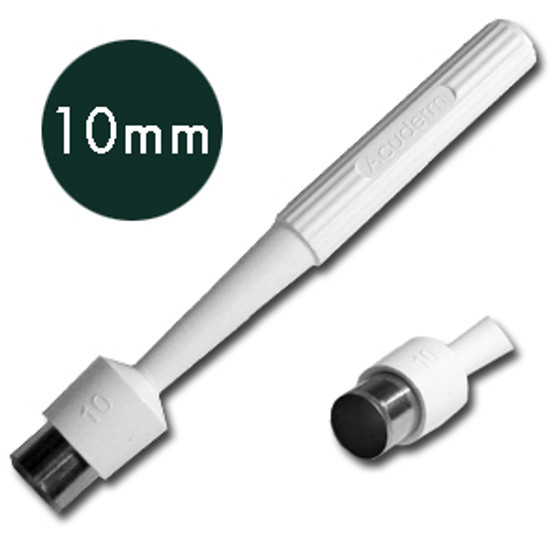 Punch Biopsy Sterile Disposable Acu-Punch® Dermal 10 mm OR Grade by Acuderm, Inc.  ID P1025